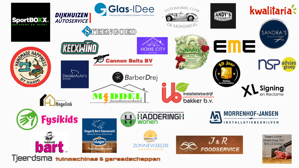 Alle logo's van onze sponsoren